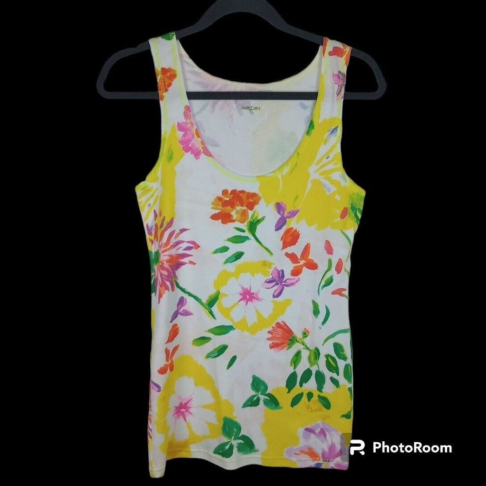 Marc Cain Heavenly Clothing Women's Floral Watercolor Tank Top Size 3